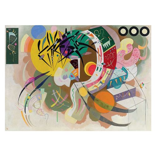 Puzzle Eurographics - Vassily Kandinsky : Courbe dominante, 1000 pièces