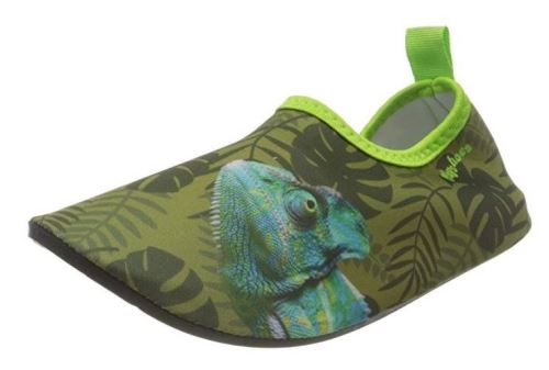 Playshoes chaussures d'aqua résistant aux KameleonUV vert olive