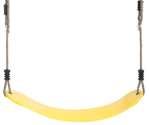 Swing King Siège balançoire en plastique jaune Flex