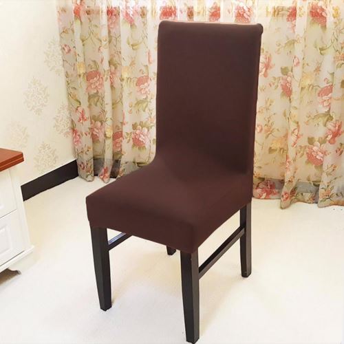 Simple et stylé Housse de chaise Brun