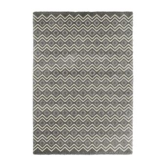 Continental Tapis De Salon Laineux 200x290 Cm Gris Foncé