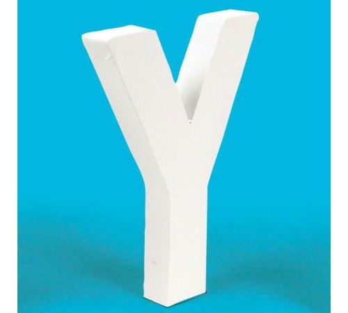 Lettre en carton Y