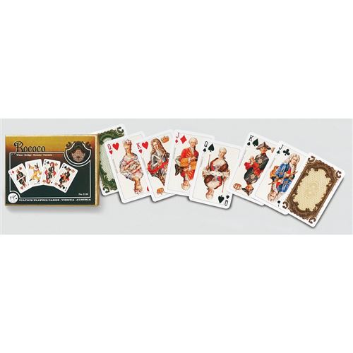 PIATNIK Coffret de 2 jeux de cartes ROCOCO HC Multicolore