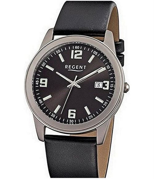 Regent Montre Homme F-845 Brun, Noir