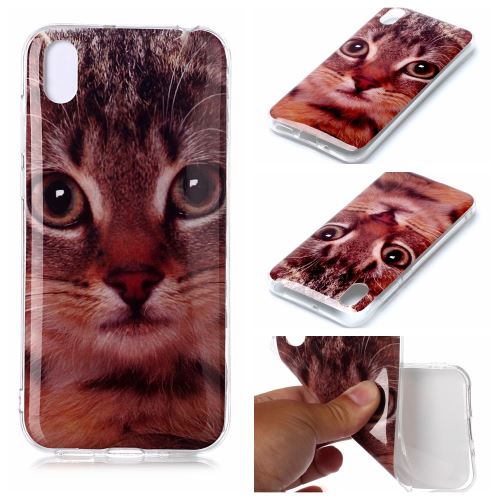 Coque en TPU impression de modèle chat pour votre Huawei Y5 (2019)/Honor 8S
