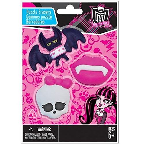 Monster High collectibble Puzzle Erasers - ASSORTMENT