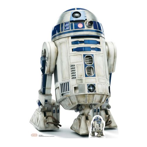 Figurine en carton taille réelle Droïde R2D2 Star Wars Episode VIII H 97 CM