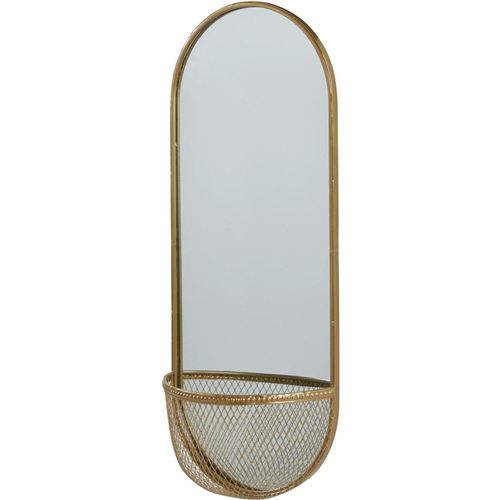 BOBOCHIC Miroir ovale VOLG en métal avec panier
