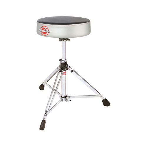 Gibraltar Hardware 6608RSG Double Braced siège batterie rond gris