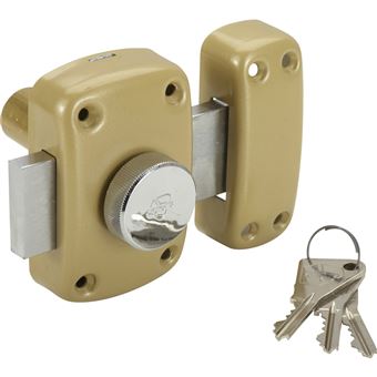 Vachette - Verrou de securite Vachette Cyclop a bouton pour porte 29 a 37 mm - 1
