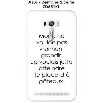 Onozo Coque Asus Zenfone 2 Selfie Zd551kl Design Citation Moi Je Ne Voulais Pas Texte Noir Fond Blanc Coque Et Etui Telephone Mobile Achat Prix Fnac