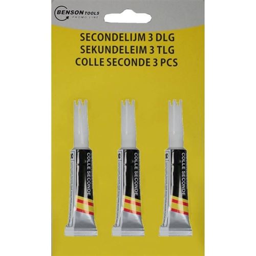 Benson super glue 3 tubes de 3 grammes
