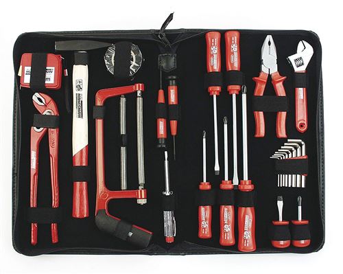 Mannesmann M29055 Sacoche à outils de bricolage 24 pièces