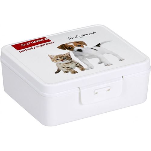 Sunware - Boîte de rangement Q-line Boîte avec clip motif animaux