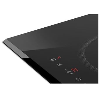 Scholtès SOTH1900B - Table de cuisson à induction - 4 plaques de cuisson - Niche - largeur : 84 cm - profondeur : 50 cm - classe A avec échappement par aspiration descendante (extraction et recirculation avec kit de recirculation supplémentaire)