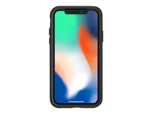 OtterBox Symmetry Series Apple iPhone X - Achterzijde behuizing voor mobiele telefoon - polycarbonaat, synthetisch rubber - zwart - voor Apple iPhone X