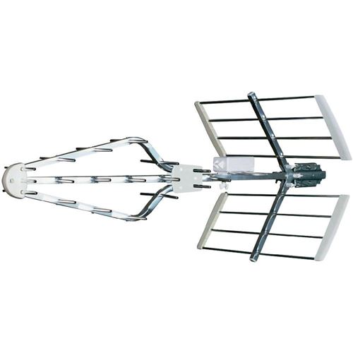 High-Tech 240013 Antenne TV TNT Extérieure + Alimentation Blanc