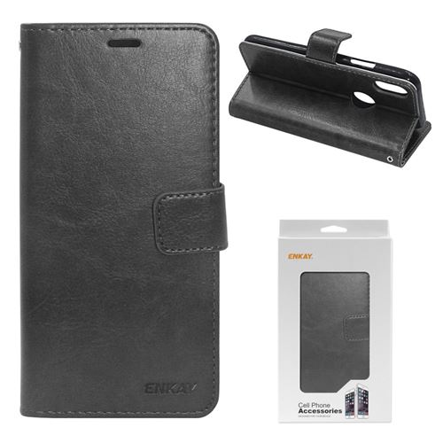 Etui en PU noir pour votre Apple iPhone XS/X 5.8 inch