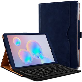 Clavier AZERTY + étui Bleu Foncé Pour Blackview Tab 10 Pro Karylax