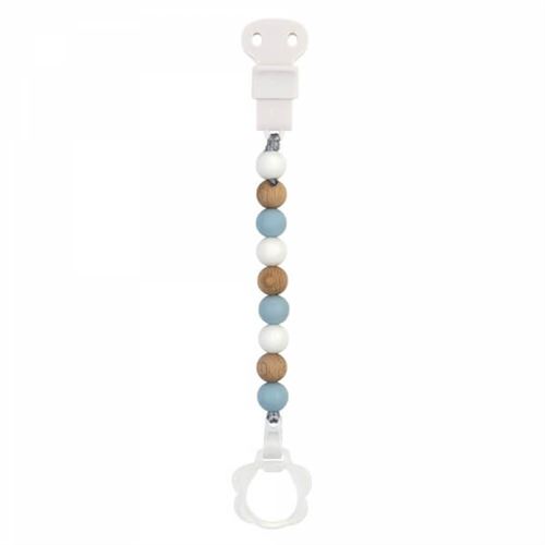 Attache sucette bois bleu - nattou