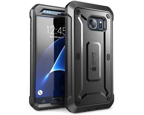 Samsung Galaxy S6 / S7 SupCase Coque Etui Protège Ecran + Belt Clip [UBPRO]