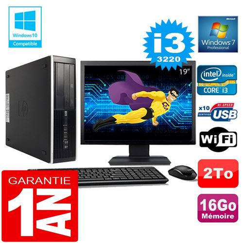Acheter Pc hp compaq 8300 sff core i3-3220 ram 16go disque 2 to wifi w7 ecran 19' État correct - 279,00 € Pc hp compaq 8300 sff core i3-3220 ram 16go disque 2 to wifi w7 ecran 19' État correct - Hewlett-Packard reconditionné disponible sur Fnac