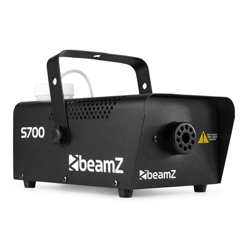 Beamz S700 - Machine à fumée en métal, 700 Watts, réservoir de 250 ml, liquide inclus, temps de chauffe 2 min, 75m3/min