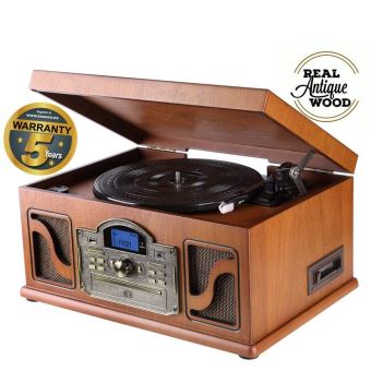 Lauson Cl146 Platine Vinyle Bluetooth Usb Mp3 Et Fonction Encodage Classique Lecteur Cd Bois Avec Cd Cassette Radio 33 45 78 Rpm Haut Parleurs Integres Platine Vinyle Top Prix Fnac