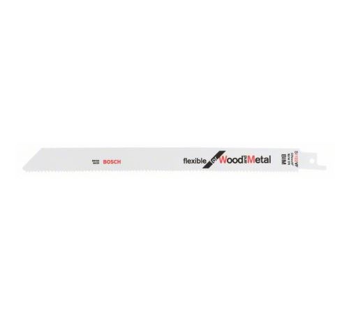 Lame Scie Sabre Bim S1122Vf Flexible Métal/Bois Bosch 225 Mm - Boite De 25 - 2608657559