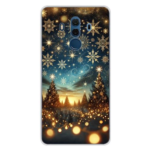 Coque en silicone imprimée compatible Huawei Mate 10 Pro NO Magie de Noël