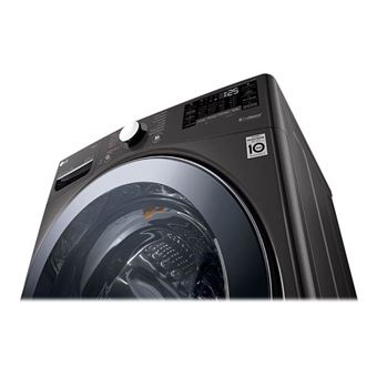 LG F71P12BS - Machine à laver - WiFi - largeur : 70 cm - profondeur : 77 cm - hauteur : 99 cm - chargement frontal - 127 litres - 17 kg - 1100 tours/min - noir