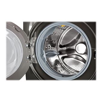 LG F71P12BS - Machine à laver - WiFi - largeur : 70 cm - profondeur : 77 cm - hauteur : 99 cm - chargement frontal - 127 litres - 17 kg - 1100 tours/min - noir