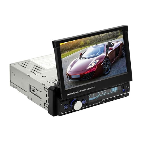 24€99 sur Autoradio Lecteur de la voiture MP5 d'écran tactile de lecteur  vidéo rétractable de 7inch - Autoradio - Achat & prix