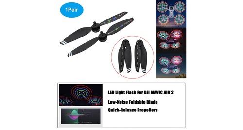 Hélices à dégagement rapide fable faible bruit pour dji mavic air 2 - noir