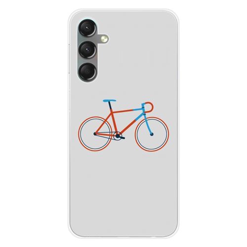 Coque en silicone imprimée compatible Samsung Galaxy A24 4G Bike color Hipster