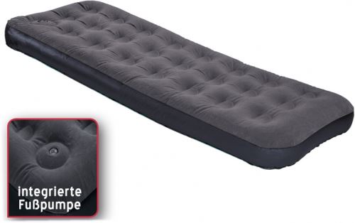 Happy People matelas pneumatique 1 personne avec pompe à pied 191 x 75 x 22 cm