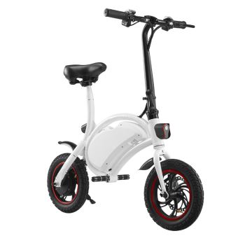 Velo Electrique Pliable Blanc 12 Pouces Hub Curved 14 Kg Batterie Lg Freins A Disque Velos Achat Prix Fnac