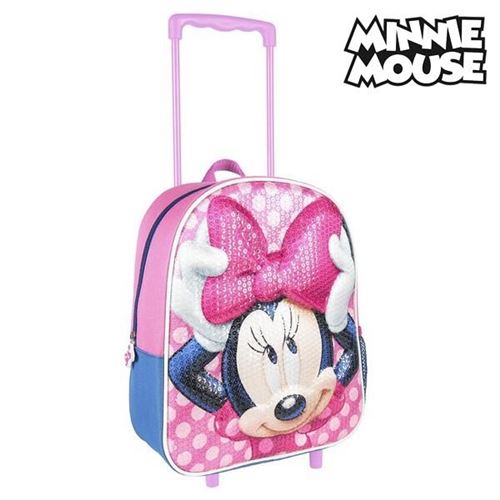 Cartable 3D avec roulettes Minnie Mouse