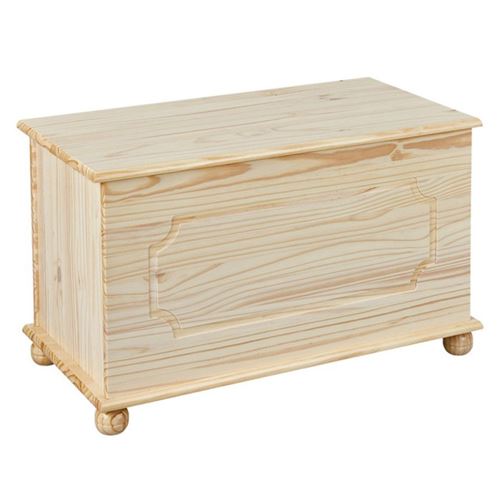 Coffre à jouets Emel - 89 x 47 x 53 cm - Bois - Beige