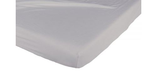 Lot de 2 draps housses 70 x 140 blanc et gris - tinéo