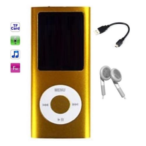 Lecteur MP3 MP4 - radio fm - à carte mémoire Micro sd - Or