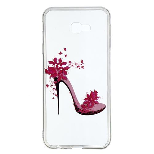 Coque en TPU impression de motifs chaussures à talons hauts pour votre Samsung Galaxy J4 Plus/J4 Prime J415