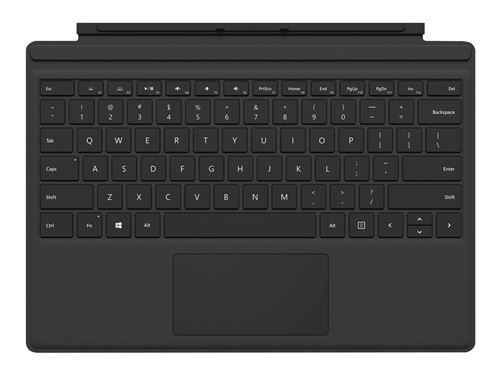 Tablette accessoires Microsoft Surface Pro Type Cover Cover Port Azerty Noir Clavier Pour Téléphones Portables