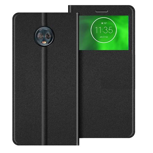 Etui de protection Porte carte pour Motorola MOTO G6 -Noir