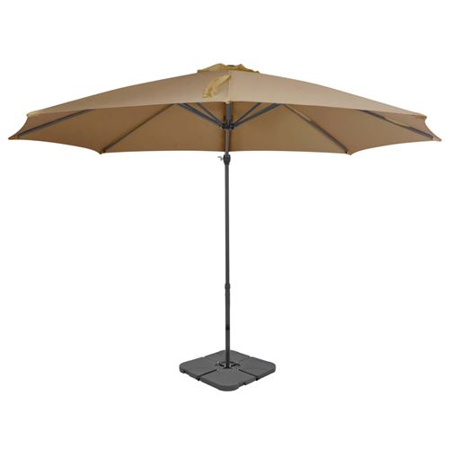 chunhe Parasol avec base portable Taupe AB276334