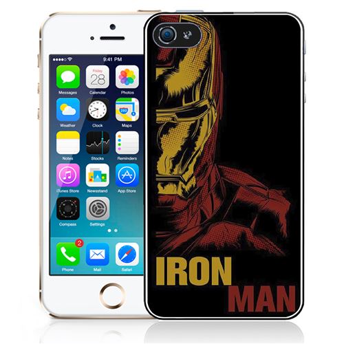 Coque pour iPhone 5/5S iron man comics