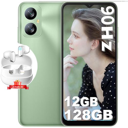 Téléphone portable Blackview A52 Pro 6,517 12Go+128Go 5180mAh Android 13 Bleu avec Blackview Airbuds 20