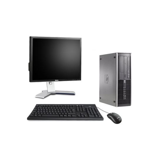 Pc HP Elite 8200 SFF + Ecran 19'' - Noir - Intel Pentium G840 / 2.80 GHz - RAM 4 Go - HDD 500 Go - DVD - Gigabit Ethernet - Windows 7 Professionnel