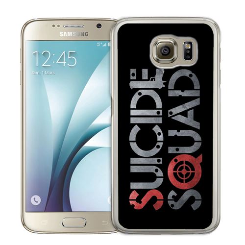 Coque pour Samsung Galaxy S6 Edge suicide squad logo