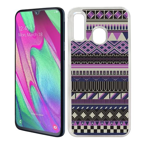 Coque pour Samsung Galaxy A40 -  Azteque Violet
